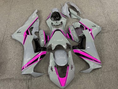 Online 2017-2019 Honda CBR1000RR Fairings - Nardo with Pink Stripes