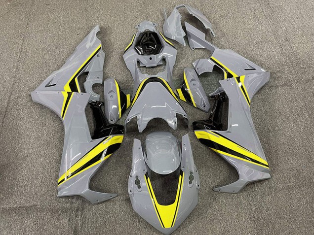 Online 2017-2019 Honda CBR1000RR Fairings - Nardo with Yellow Stripes Online 2017-2019 Honda CBR1000RR Fairings - Nardo with Yellow Stripes