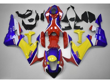 Online 2017-2019 Honda CBR1000RR Fairings - Red Blue and Yellow HRC