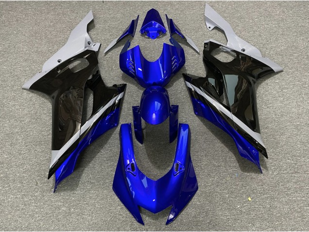 Online 2017-2019 Yamaha R6 Fairings - Cement Black and Blue Online 2017-2019 Yamaha R6 Fairings - Cement Black and Blue