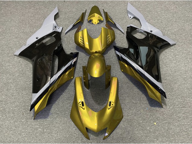 Online 2017-2019 Yamaha R6 Fairings - Cement Black and Gold Online 2017-2019 Yamaha R6 Fairings - Cement Black and Gold