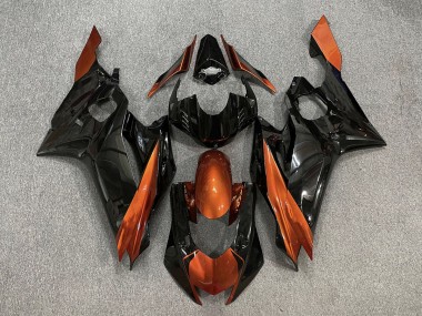 Online 2017-2019 Yamaha R6 Fairings - Gloss Black & Burnt Orange