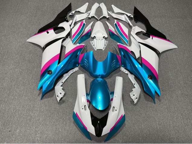 Online 2017-2019 Yamaha R6 Fairings - Light Blue and Pink Online 2017-2019 Yamaha R6 Fairings - Light Blue and Pink