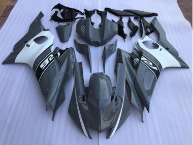 Online 2017-2019 Yamaha R6 Fairings - Nardo Grey and White