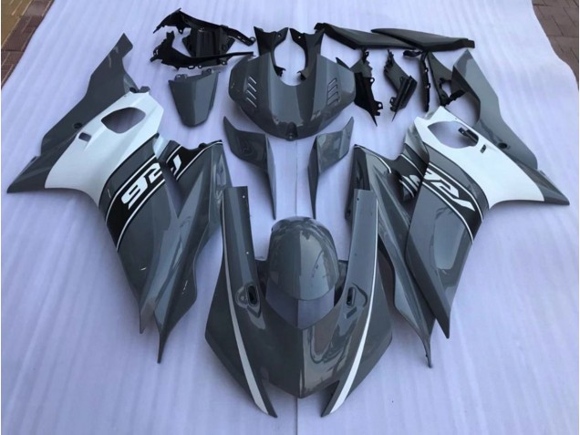 Online 2017-2019 Yamaha R6 Fairings - Nardo Grey and White Online 2017-2019 Yamaha R6 Fairings - Nardo Grey and White