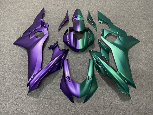Online 2017-2019 Yamaha R6 Fairings - Purple and Green Split Online 2017-2019 Yamaha R6 Fairings - Purple and Green Split