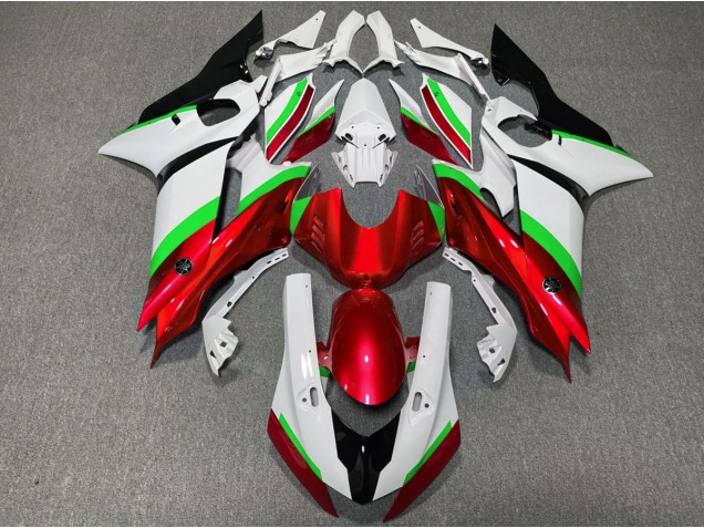 Online 2017-2019 Yamaha R6 Fairings - Red and Green Gloss