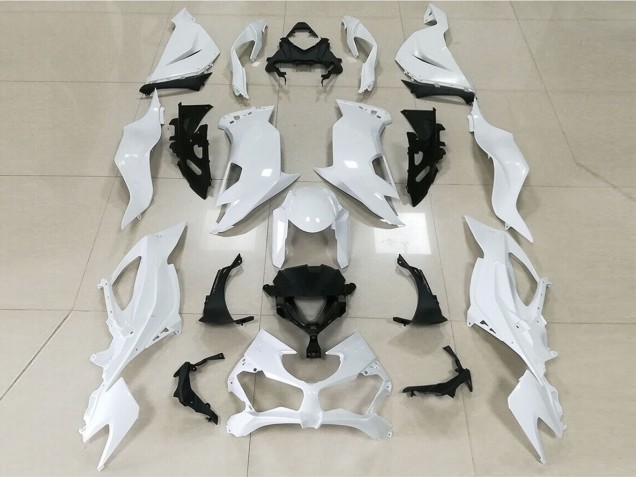 Online 2019-2020 Kawasaki ZX6R Fairings - Gloss White Online 2019-2020 Kawasaki ZX6R Fairings - Gloss White