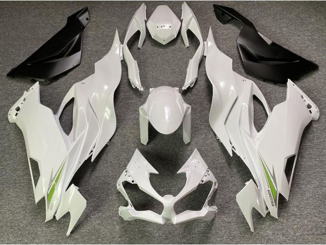 Online 2019-2020 Kawasaki ZX6R Fairings - Pearl White Online 2019-2020 Kawasaki ZX6R Fairings - Pearl White