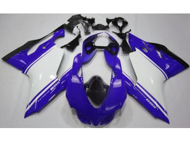 Online Ducati 1199 Fairings - Gloss Blue White and Black