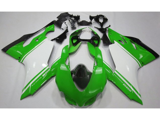 Online Ducati 1199 Fairings - Gloss Green White and Black