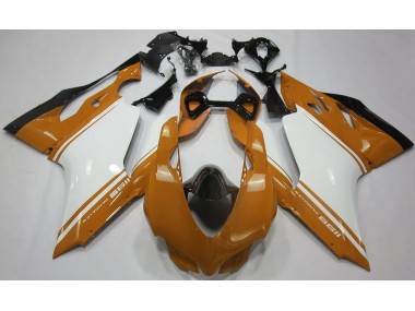 Online Ducati 1199 Fairings - Gloss Orange White and Black